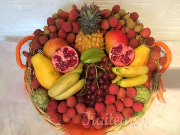 Panier fruits exotiques