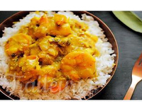 riz curry crevettes