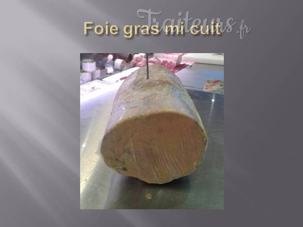 Foie gras mi cuit fabrication maison