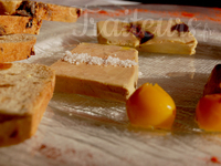 Trilogie de foie gras et ses mirabelles