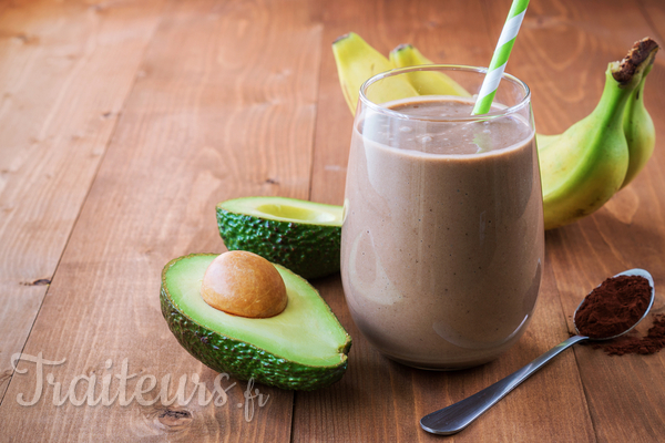 Mon smoothie bien-être : avocat cacao