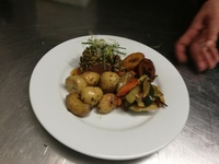 mignon de  veau en croûte herbes