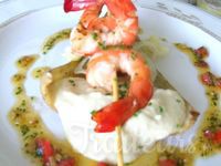 Gambas et fenouil