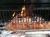 Cuisson au feu de bois