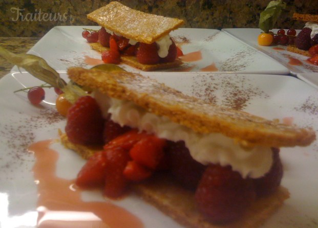 Millefeuilles aux fraises