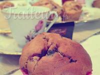 Muffins fruits rouges et chocolat