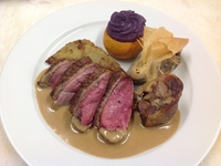 Filet de canard challandais en croûte d'épices