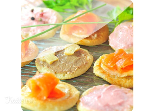 Canapés blinis