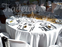 Mariage blanc et or