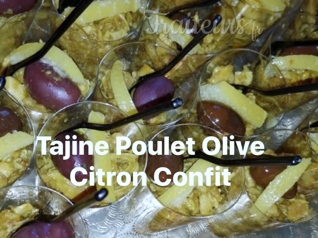 Verrine Tagine poulet olive citron confit