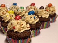 Cupcakes M&M's.