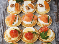 Canapés Blinis