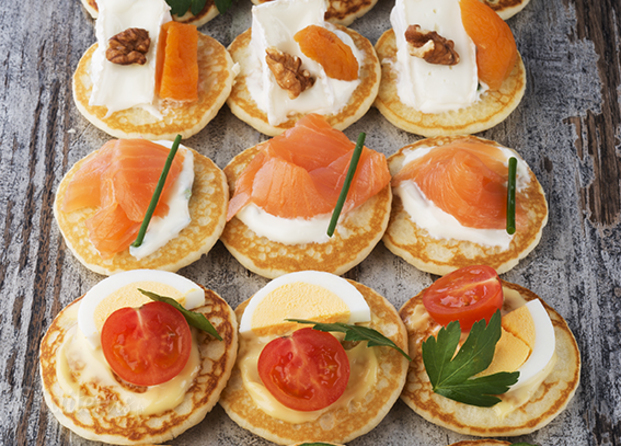 Canapés Blinis