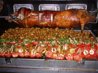 cochon à la broche