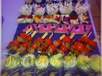 Brochettes, canapés, verrines