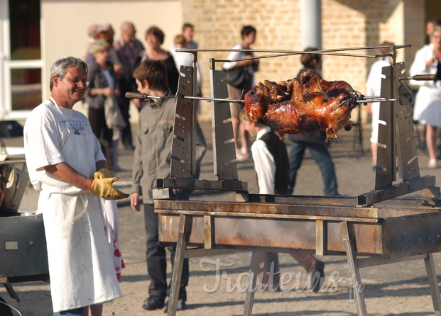 Viande à la broche avec Serge