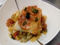 croustillant de cabillaud aux légumes