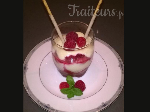 verrine framboises