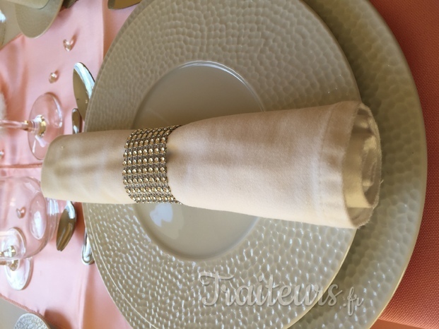 Assiette Agathe + Serviette coton