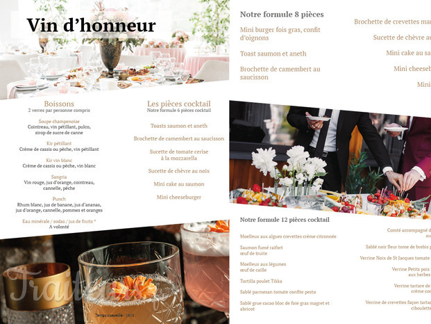 Brochure Vin d'honneur 