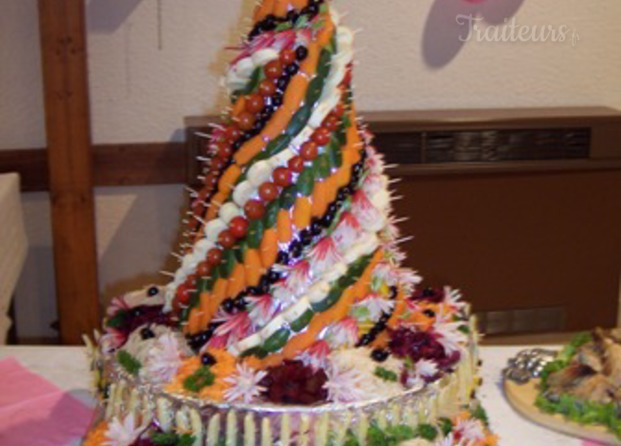 Pyramide de crudités