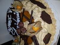 Gâteau d'anniversaire mangue passion