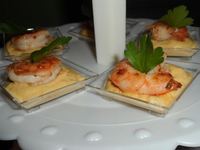 Verrines de crevettes