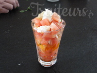 Salade fruitée en verrine