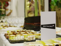 Buffet cocktail pour le lancement de la marque Bretagne