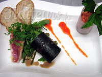 maki de chèvre glace poivrons rouge