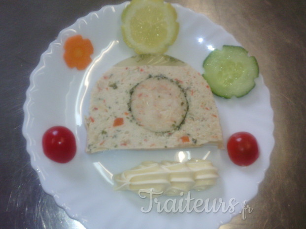 terrine de langouste avec queue d'écreuvisse