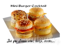 Mini burger cocktail