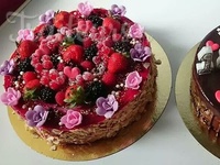 Entremet fruits rouges