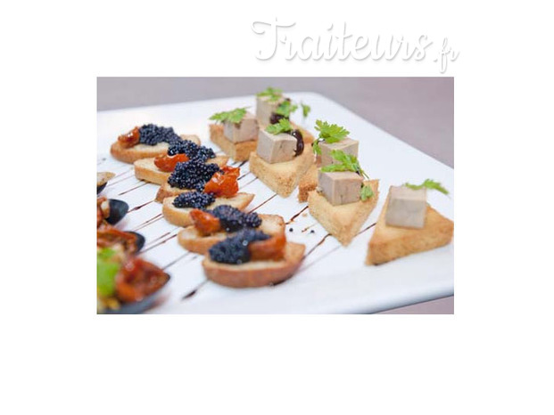 assortiments de canapés