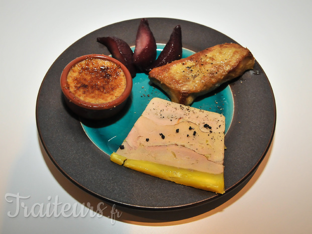 Déclinaison de foie gras (mi cuit, poêlé, crème brulée)