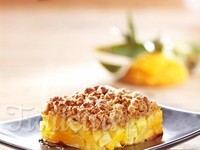 crumble d'ananas mangue