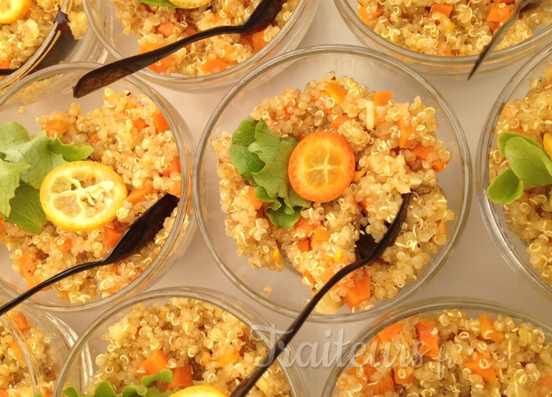 salade de quinoa aux carottes à l'orange