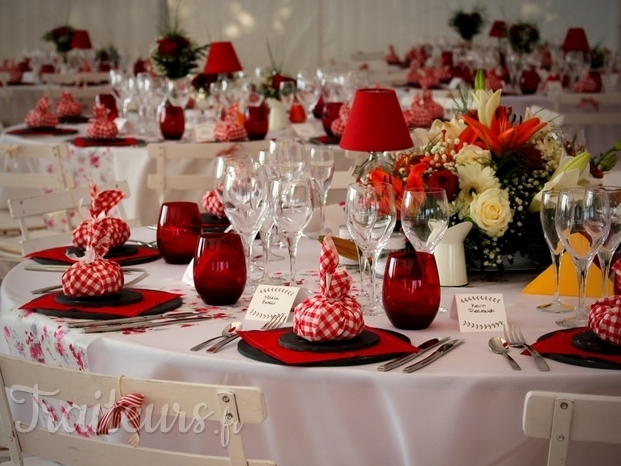 Table de mariage version Vichy