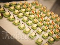 Financier de thé vert à la mousse de chocolat blanc