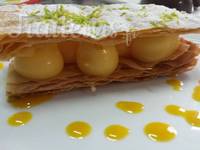 Millefeuille citron citron vert, mangue aciduléé