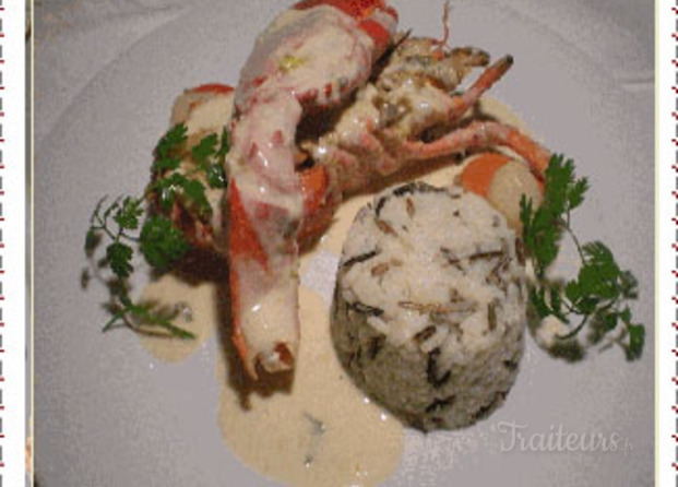 Langoustes et riz