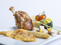 Souris d'agneau et ses légumes de saison