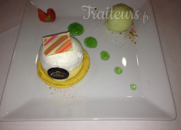 Macaron Tarte Citron Meringuée, Coulis de Citron Vert