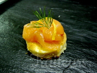 Blinis maison, saumon gravlax