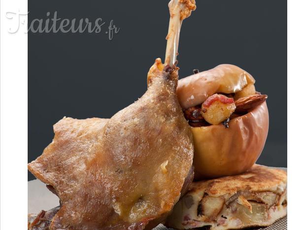 poulet et garniture