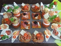 Nos verrines et canapés maison