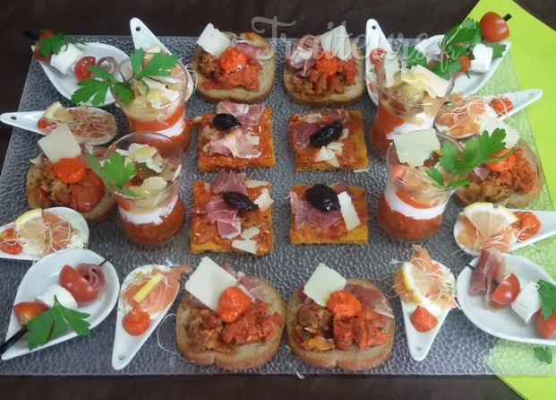 Nos verrines et canapés maison