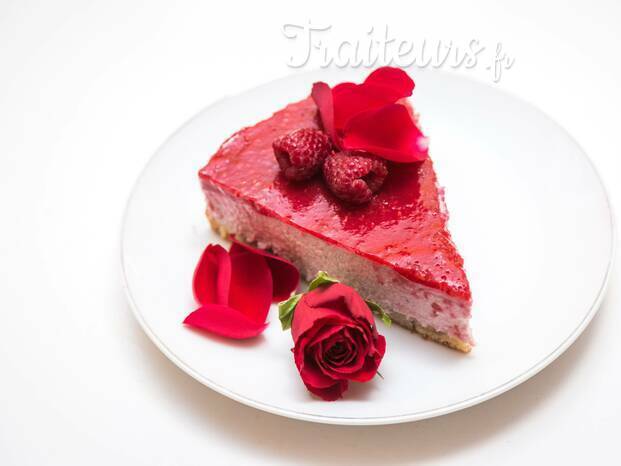 Bavarois rose-framboise