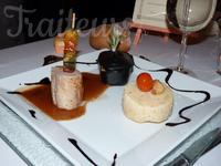 Présentation d'assiette chaude