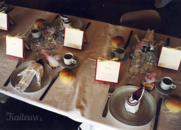 Table mariage, détail serviettes